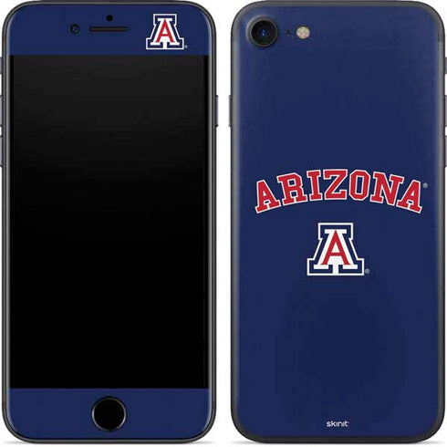 University of Arizona Primary Logo Blue iPhone 8 Skin