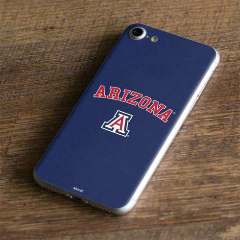University of Arizona Primary Logo Blue iPhone 8 Skin