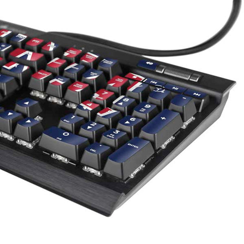 University of Arizona Primary Logo Blue K95 RGB PLATINUM Mechanical Gaming Keyboard Skin