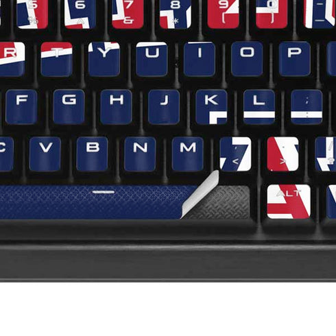University of Arizona Primary Logo Blue K95 RGB PLATINUM Mechanical Gaming Keyboard Skin