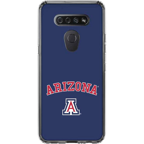 University of Arizona Primary Logo Blue LG K51/Q51 Clear Case