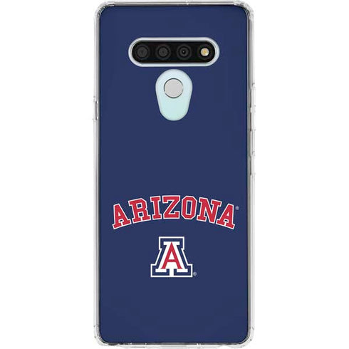 University of Arizona Primary Logo Blue LG Stylo 6 Clear Case