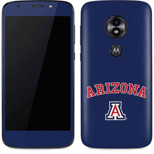 University of Arizona Primary Logo Blue Moto E5 Play Skin