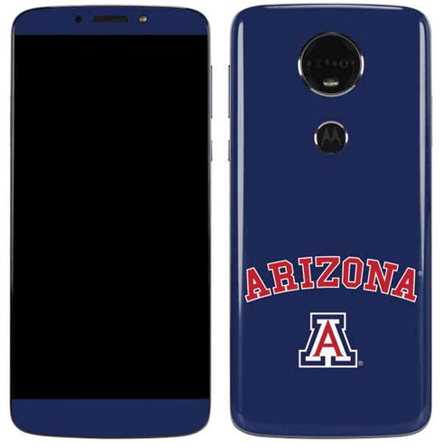 University of Arizona Primary Logo Blue Moto E5 Plus Skin