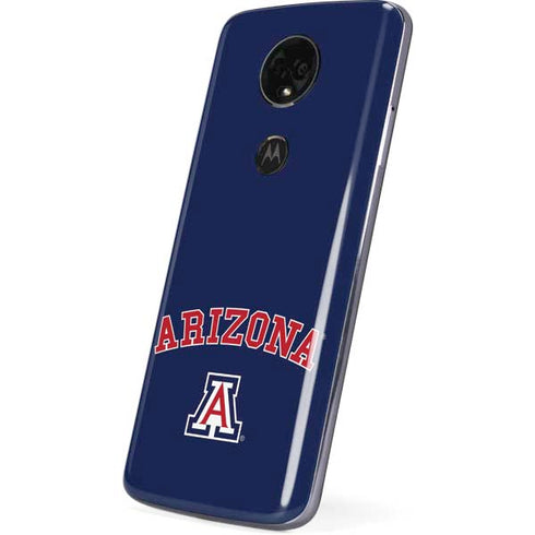 University of Arizona Primary Logo Blue Moto E5 Plus Skin
