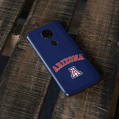 University of Arizona Primary Logo Blue Moto E5 Plus Skin