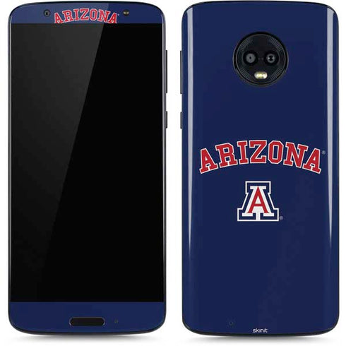 University of Arizona Primary Logo Blue Moto G6 Skin