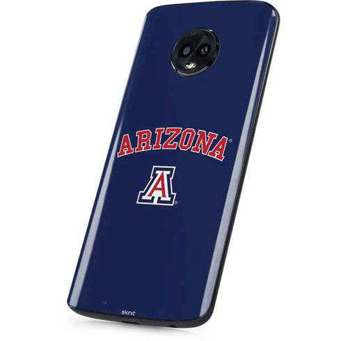 University of Arizona Primary Logo Blue Moto G6 Skin