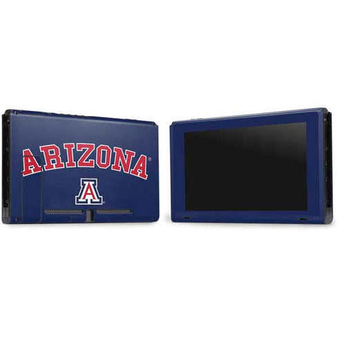 University of Arizona Primary Logo Blue Nintendo Switch Bundle Skin