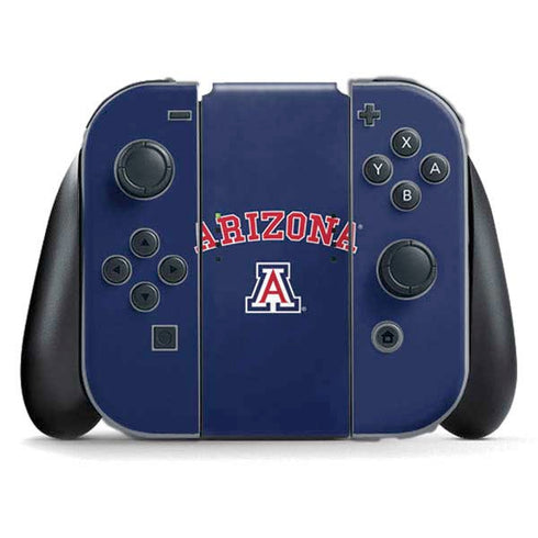University of Arizona Primary Logo Blue Nintendo Switch (2017-2021) Joy-Con Controller Skin
