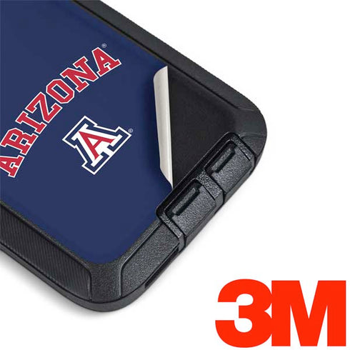 University of Arizona Primary Logo Blue Otterbox Defender Galaxy Skin