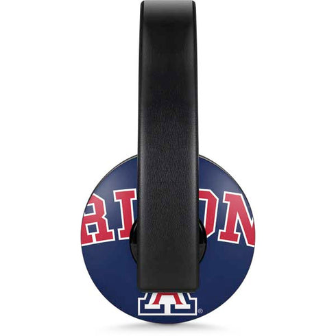 University of Arizona Primary Logo Blue PlayStation 4 Gold Wireless Headset Skin
