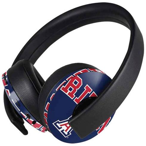 University of Arizona Primary Logo Blue PlayStation 4 Gold Wireless Headset Skin