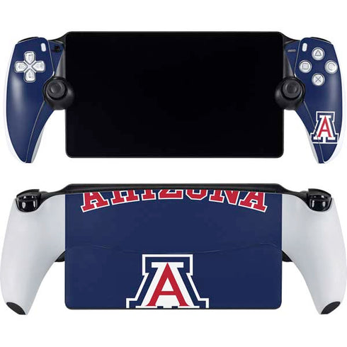 University of Arizona Primary Logo Blue PlayStation Portal Remote Player Skin