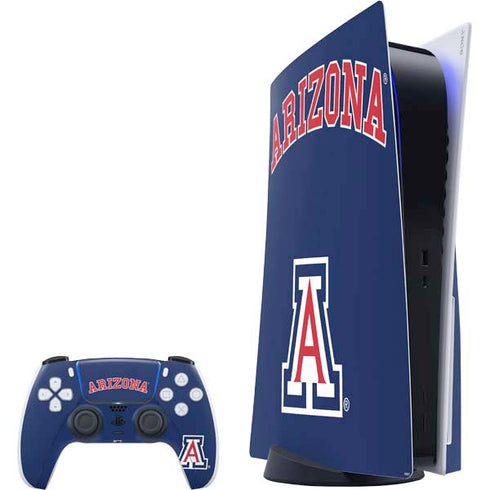 University of Arizona Primary Logo Blue PS5 Bundle Skin