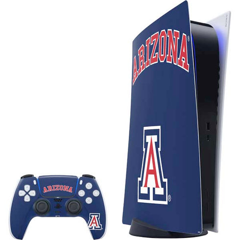 University of Arizona Primary Logo Blue PS5 Digital Edition Bundle Skin