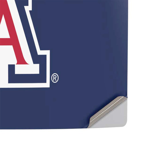 University of Arizona Primary Logo Blue PS5 Slim Disk Console Skin