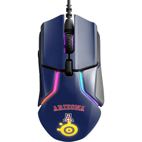 University of Arizona Primary Logo Blue SteelSeries Rival 600 Gaming Mouse Skin