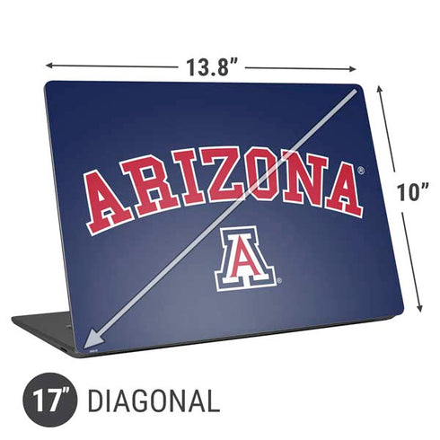 University of Arizona Primary Logo Blue Universal Laptop 17in (13.8 x 10in) Skin