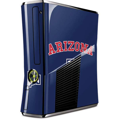 University of Arizona Primary Logo Blue Xbox 360 Slim (2010) Skin