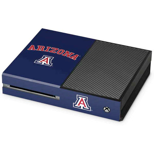 University of Arizona Primary Logo Blue Xbox One Console Skin