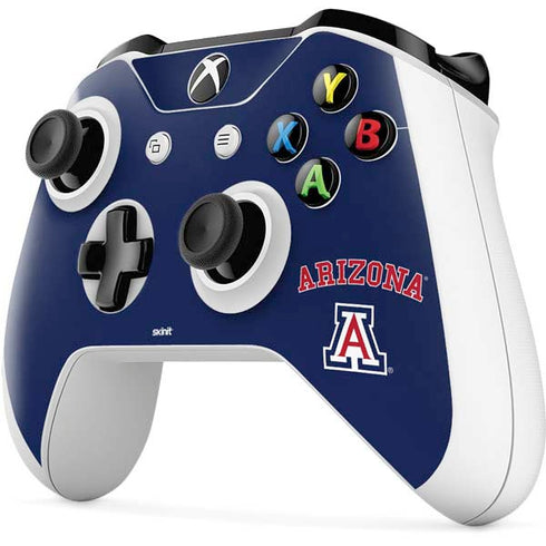 University of Arizona Primary Logo Blue Xbox One S Controller Skin