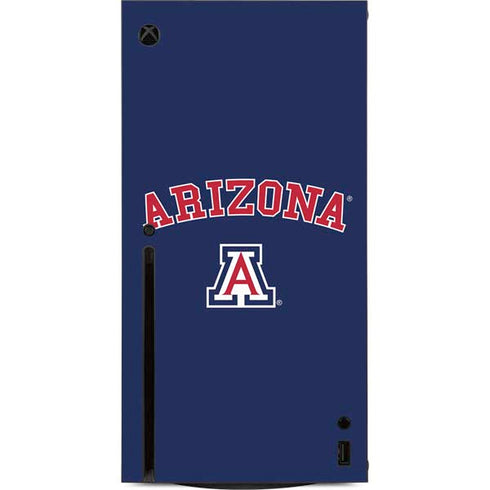 University of Arizona Primary Logo Blue Xbox Series X Console Skin