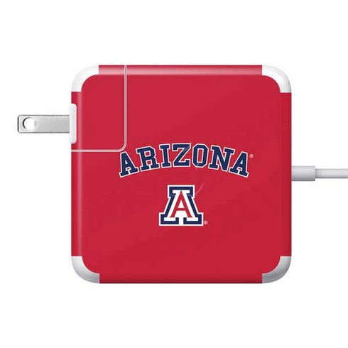 University of Arizona Primary Logo Red 85W Power Adapter (15 and 17 inch MacBook Pro Charger) Skin