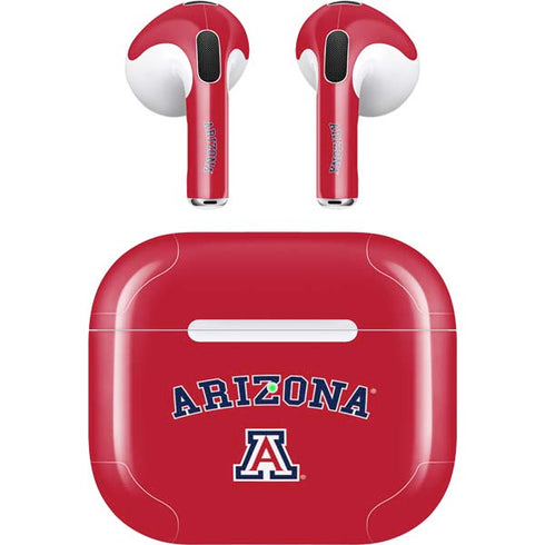 University of Arizona Primary Logo Red Apple AirPods (3rd Gen 2021) Skin