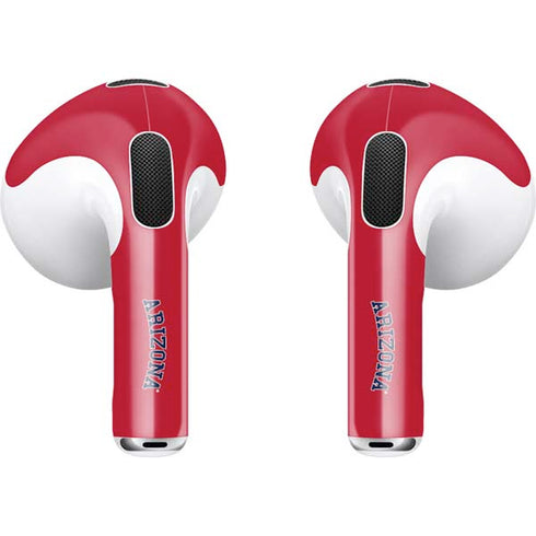 University of Arizona Primary Logo Red Apple AirPods (3rd Gen 2021) Skin