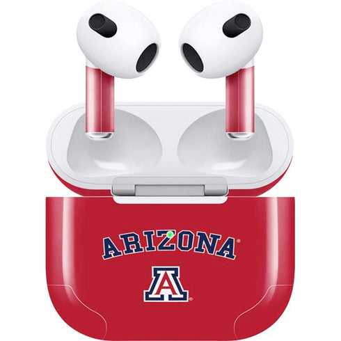 University of Arizona Primary Logo Red Apple AirPods (3rd Gen 2021) Skin