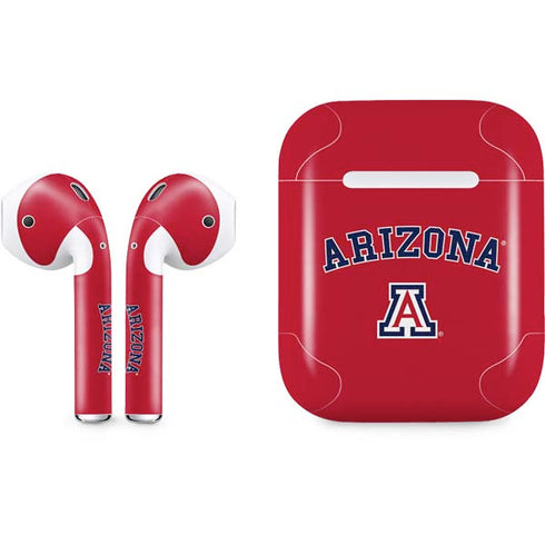 University of Arizona Primary Logo Red Apple AirPods Skin