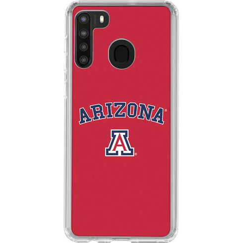 University of Arizona Primary Logo Red Galaxy A21 Clear Case