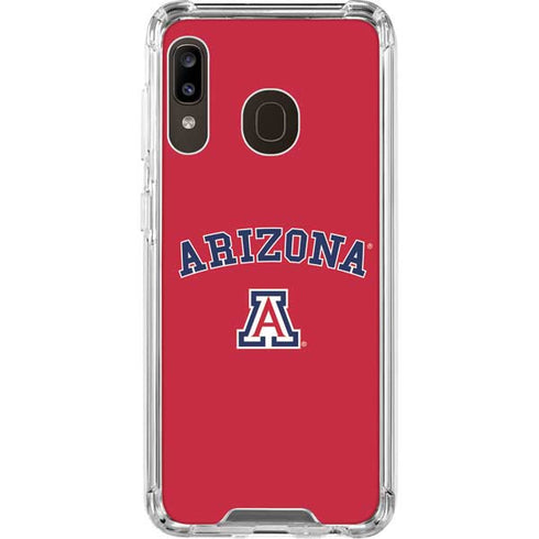 University of Arizona Primary Logo Red Galaxy A30 Clear Case