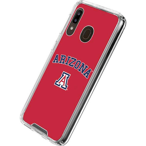 University of Arizona Primary Logo Red Galaxy A30 Clear Case