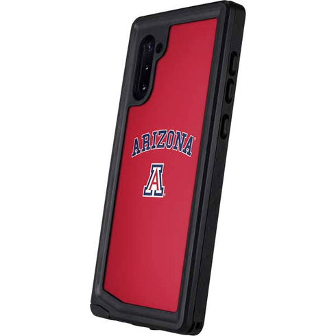 University of Arizona Primary Logo Red Galaxy Note 10 Waterproof Case