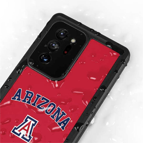 University of Arizona Primary Logo Red Galaxy Note20 Ultra 5G Waterproof Case