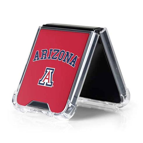 University of Arizona Primary Logo Red Galaxy Z Flip5 5G Clear Case
