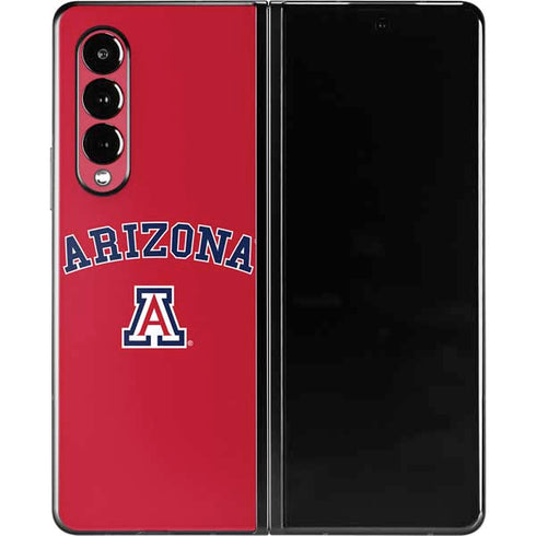 University of Arizona Primary Logo Red Galaxy Z Fold3 5G Skin