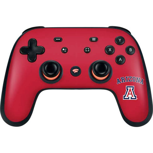 University of Arizona Primary Logo Red Google Stadia Controller Skin