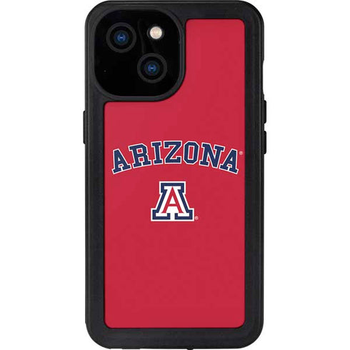 University of Arizona Primary Logo Red iPhone 13 Mini Waterproof Case
