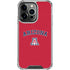 University of Arizona Primary Logo Red iPhone 13 Pro Clear Case