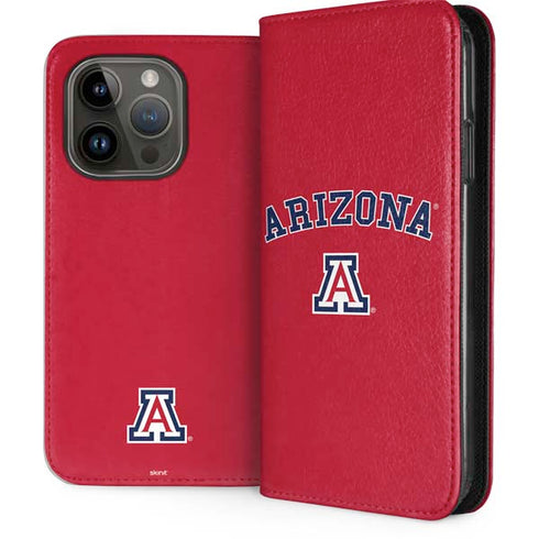 University of Arizona Primary Logo Red iPhone 14 Pro Folio Case