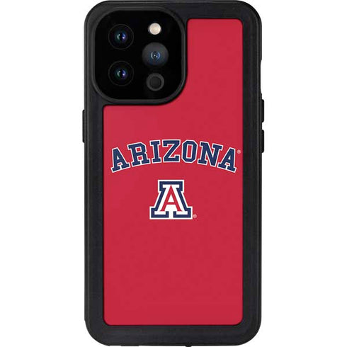 University of Arizona Primary Logo Red iPhone 14 Pro Max Waterproof Case