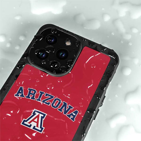 University of Arizona Primary Logo Red iPhone 14 Pro Max Waterproof Case
