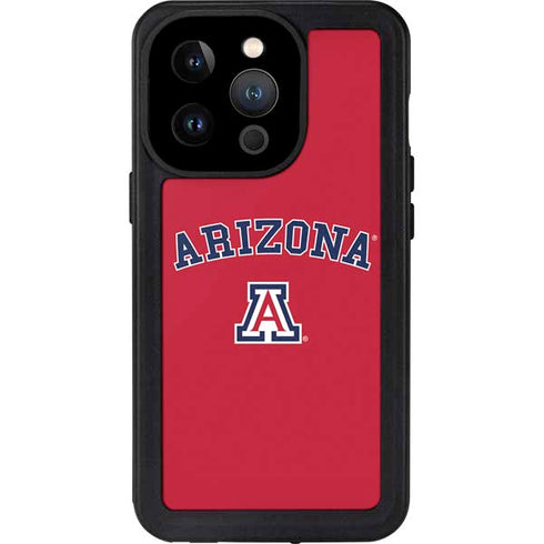University of Arizona Primary Logo Red iPhone 14 Pro Waterproof Case