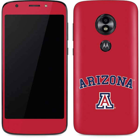 University of Arizona Primary Logo Red Moto E5 Play Skin