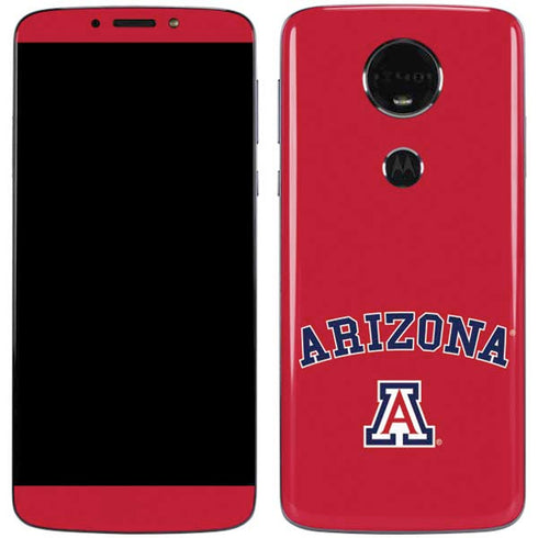 University of Arizona Primary Logo Red Moto E5 Plus Skin