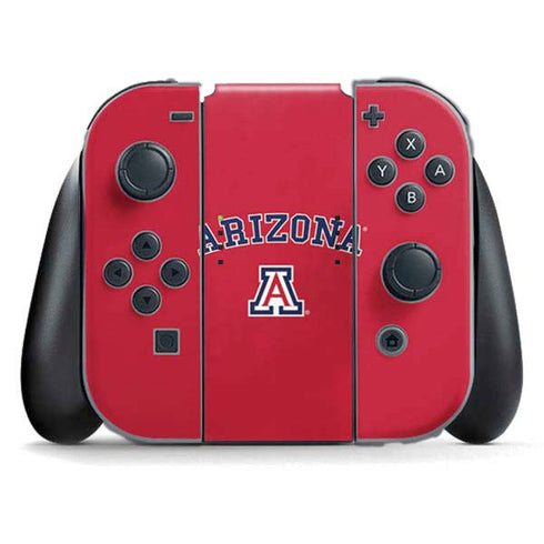 University of Arizona Primary Logo Red Nintendo Switch (2017-2021) Joy-Con Controller Skin