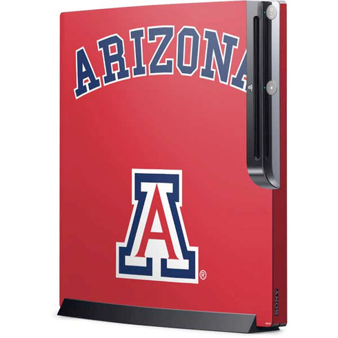 University of Arizona Primary Logo Red Playstation 3 & PS3 Slim Skin